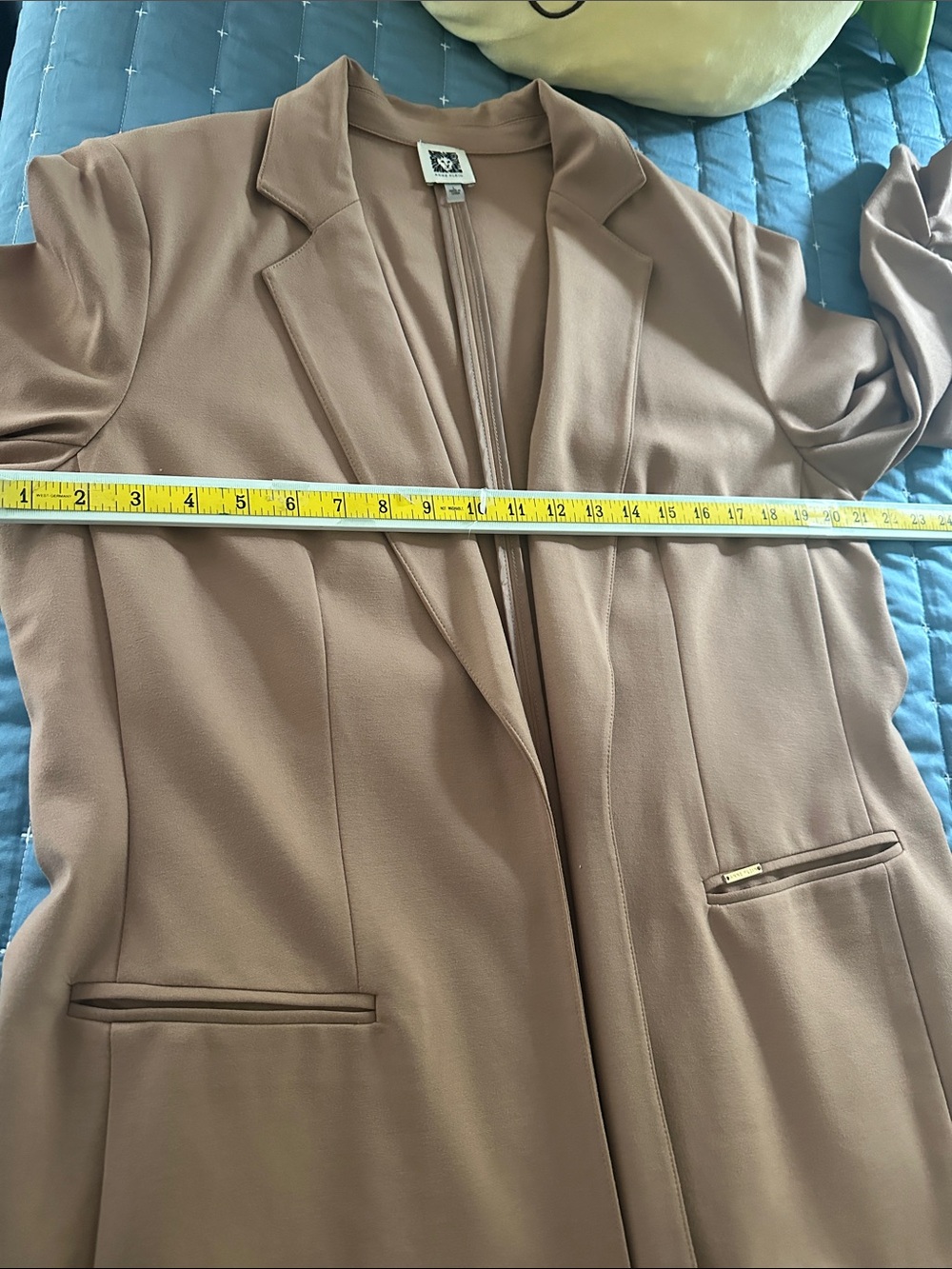 Anne Klein Dusty Rose Open-Front Blazer - Picture 13 of 14